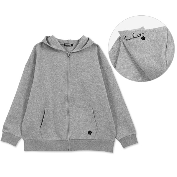 サインロゴボンディング パーカ（グレー） | MARY QUANT ONLINE SHOP