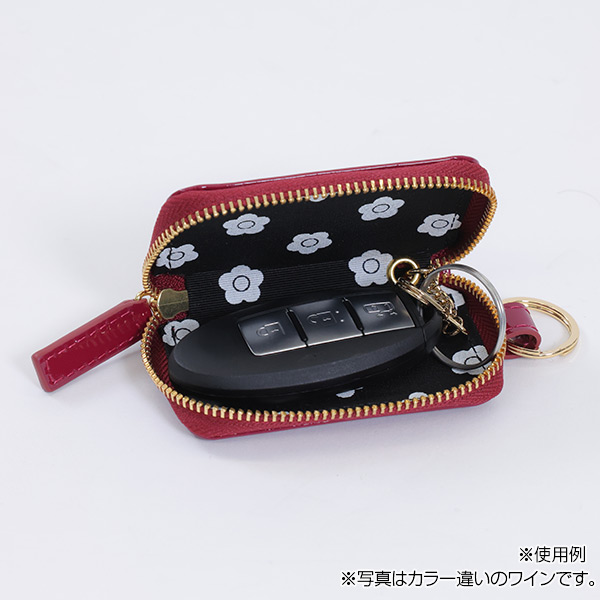 ラメエナメル スマートキーケース（ブラック）
