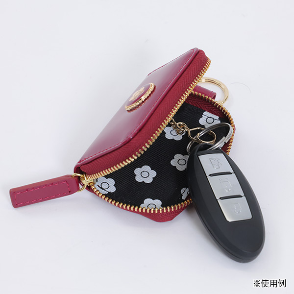ラメエナメル スマートキーケース（ワイン）
