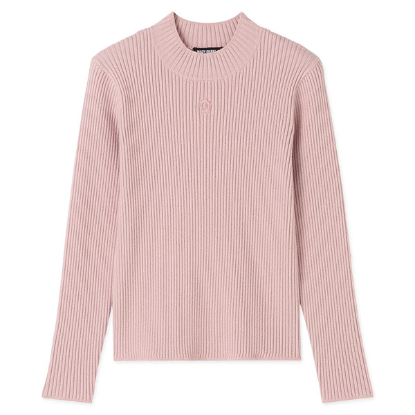 モックネックリブニット プルオーバー（ピンク） | MARY QUANT ONLINE