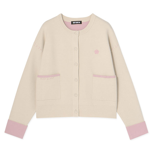 ダブルフェイス カーディガン（アイボリー）