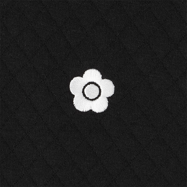 ダイヤキルトパーカ ワンピース（ブラック）