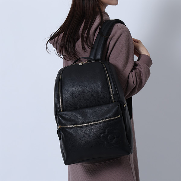 シンプルシュリンク リュック（ブラック）