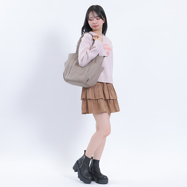 シンプルシュリンク トート（グレージュ）