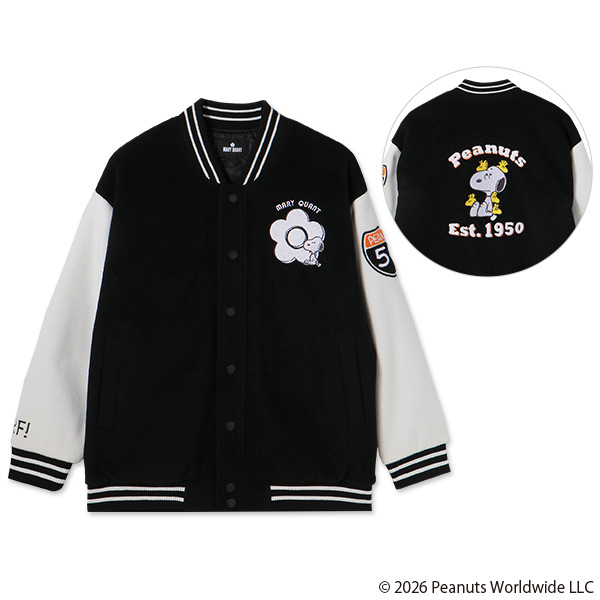 MARY QUANT×PEANUTS ブルゾン（ブラック）