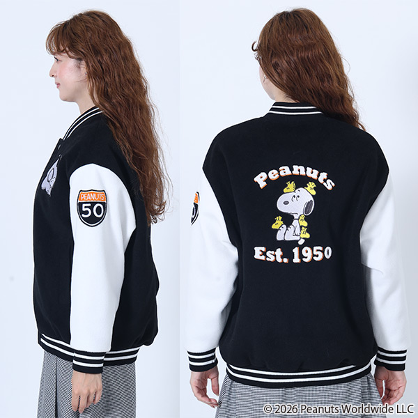 MARY QUANT×PEANUTS ブルゾン（ブラック）