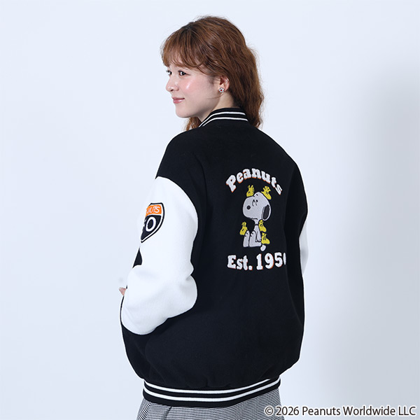 MARY QUANT×PEANUTS ブルゾン（ブラック）