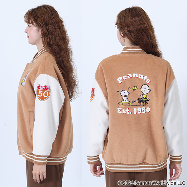 MARY QUANT×PEANUTS ブルゾン（ベージュ）