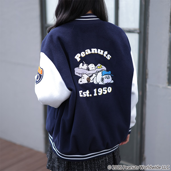 MARY QUANT×PEANUTS ブルゾン（ネイビー）