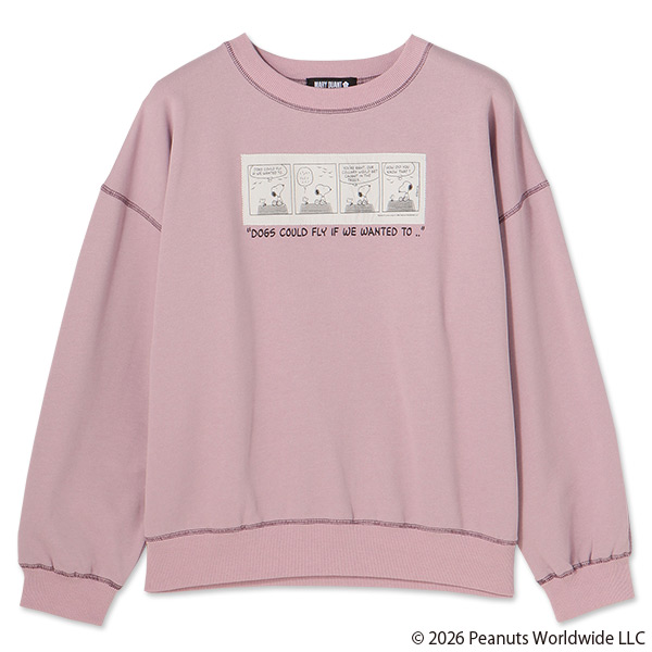 MARY QUANT×PEANUTS プルオーバー（パープル）