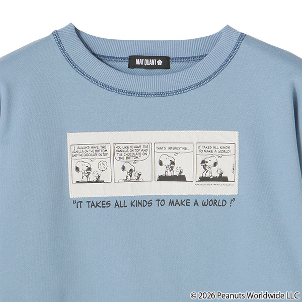 MARY QUANT×PEANUTS プルオーバー（ブルー）