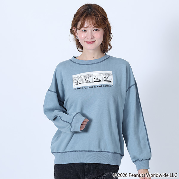 MARY QUANT×PEANUTS プルオーバー（ブルー）