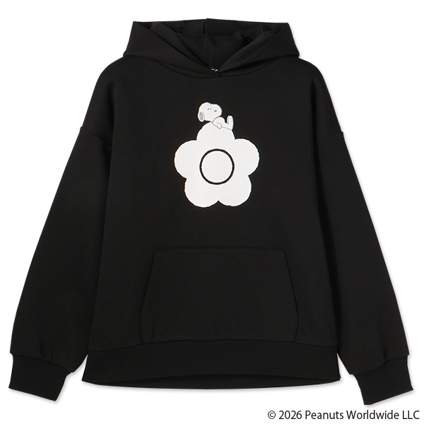 MARY QUANT×PEANUTS パーカ（ブラック）