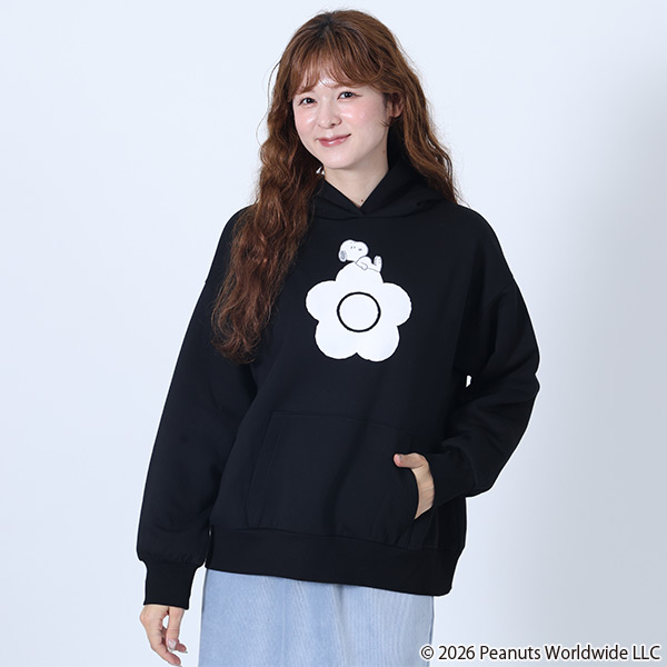 MARY QUANT×PEANUTS パーカ（ブラック）