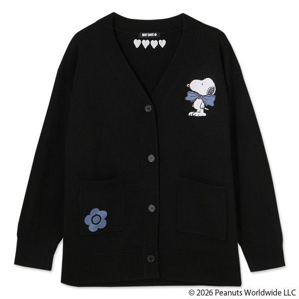 MARY QUANT×PEANUTS カーディガン（ブラック）