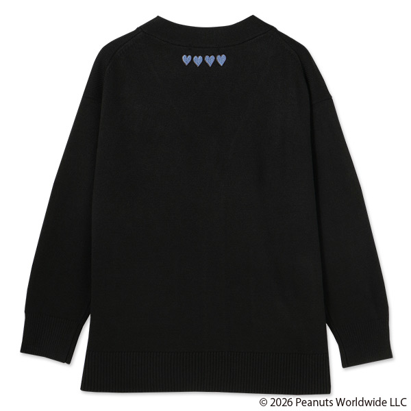 MARY QUANT×PEANUTS カーディガン（ブラック）