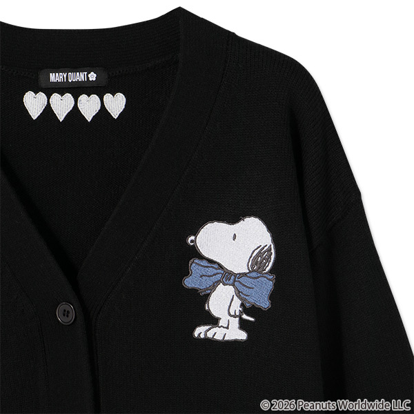 MARY QUANT×PEANUTS カーディガン（ブラック）
