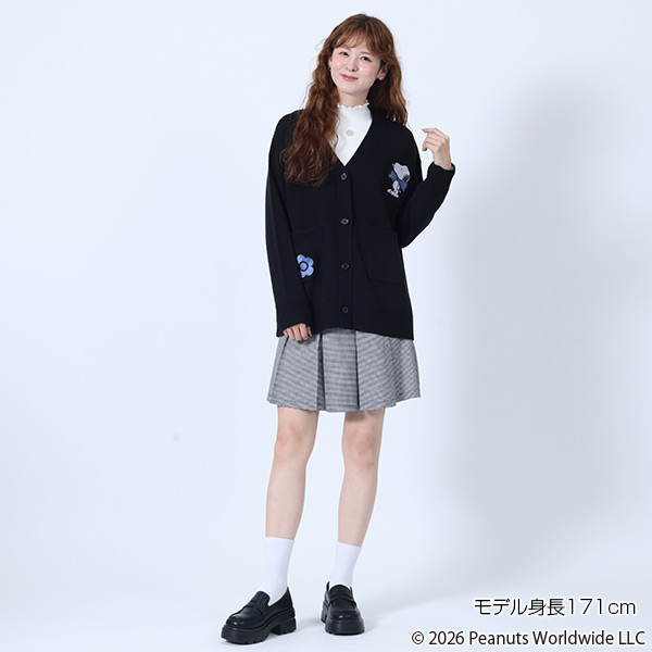 MARY QUANT×PEANUTS カーディガン（ブラック）