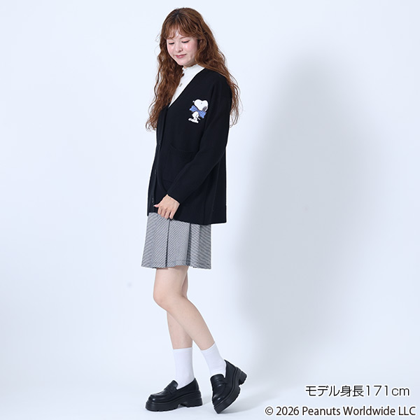 MARY QUANT×PEANUTS カーディガン（ブラック）