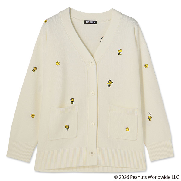 MARY QUANT×PEANUTS カーディガン（アイボリー）