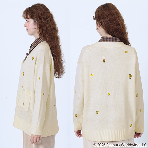 MARY QUANT×PEANUTS カーディガン（アイボリー）