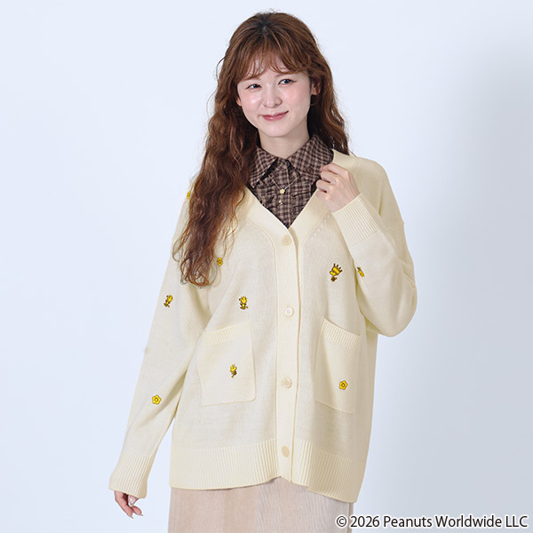MARY QUANT×PEANUTS カーディガン（アイボリー）