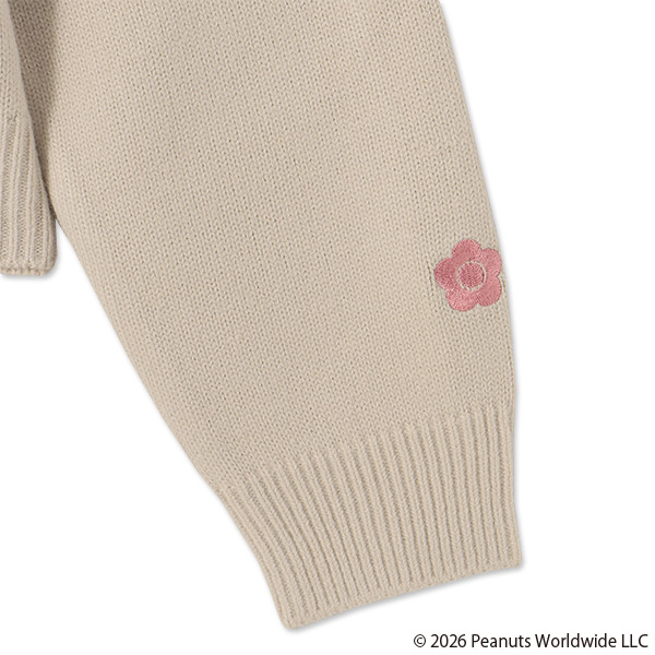 MARY QUANT×PEANUTS ニット プルオーバー（アイボリー）