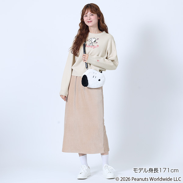 MARY QUANT×PEANUTS ニット プルオーバー（アイボリー）