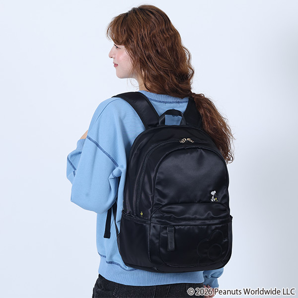 MARY QUANT×PEANUTS リュック（ブラック）