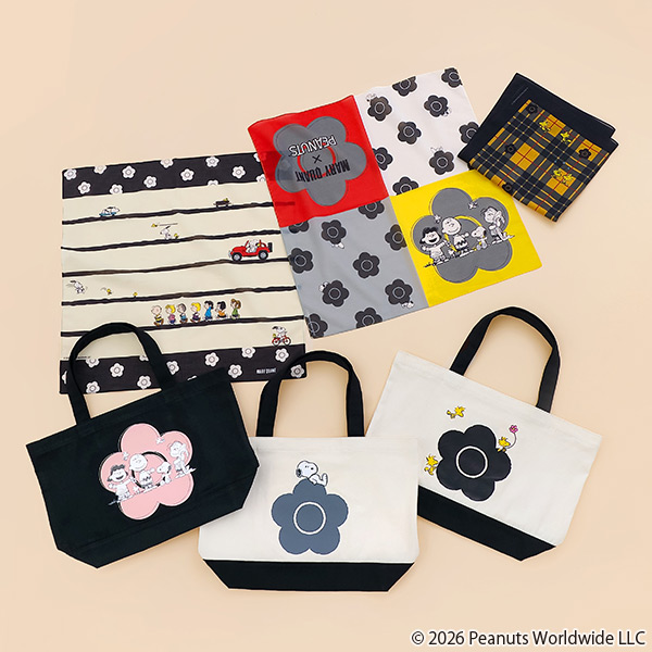 MARY QUANT×PEANUTS トート（ブラック）