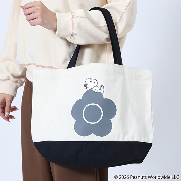 MARY QUANT×PEANUTS トート（グレー）