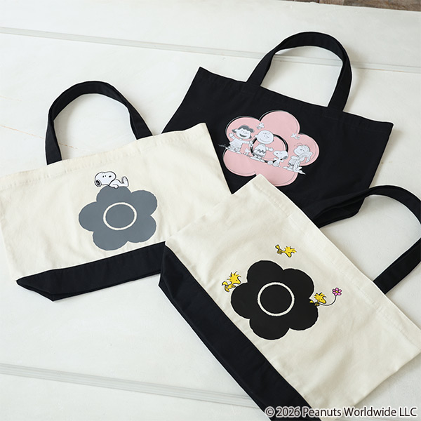 MARY QUANT×PEANUTS トート（グレー）
