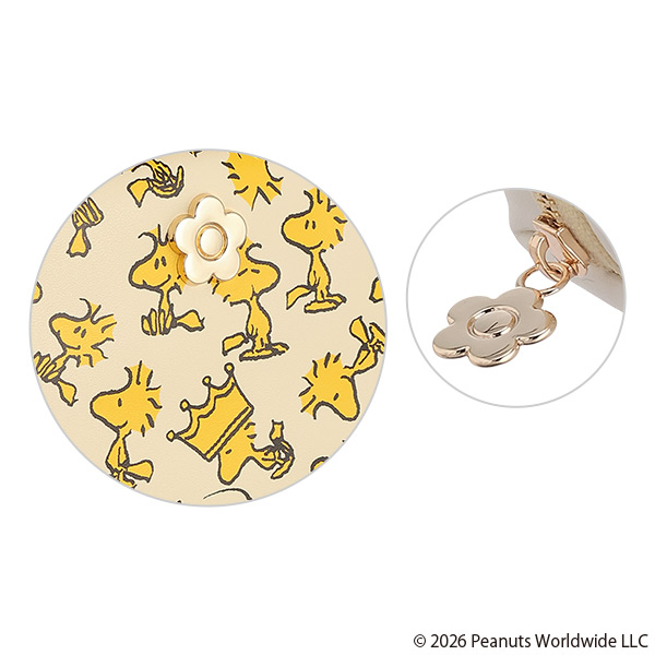 MARY QUANT×PEANUTS ラウンドポーチ（イエロー）