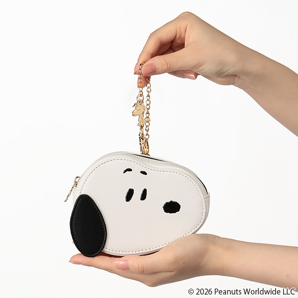 MARY QUANT×PEANUTS ダイカットポーチ（ホワイト）