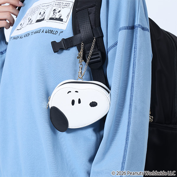 MARY QUANT×PEANUTS ダイカットポーチ（ホワイト）
