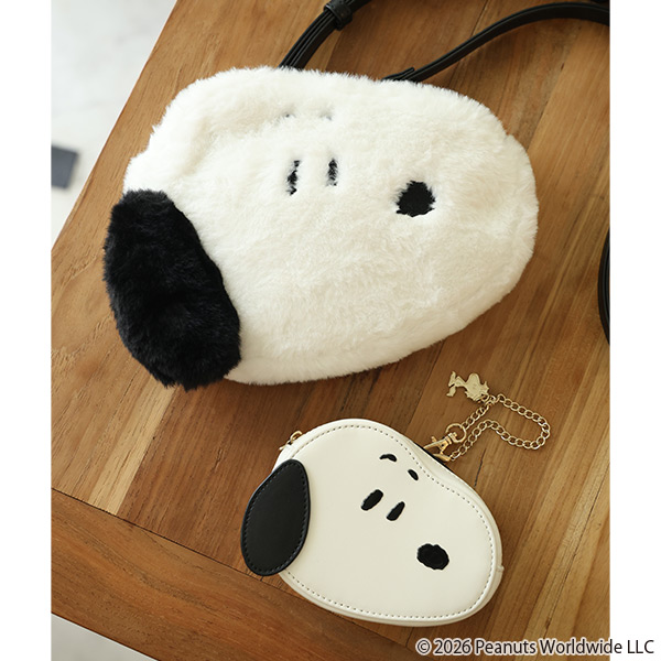MARY QUANT×PEANUTS ダイカットポーチ（ホワイト）
