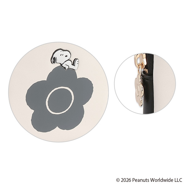 MARY QUANT×PEANUTS リップポーチ（ブラック×ホワイト）
