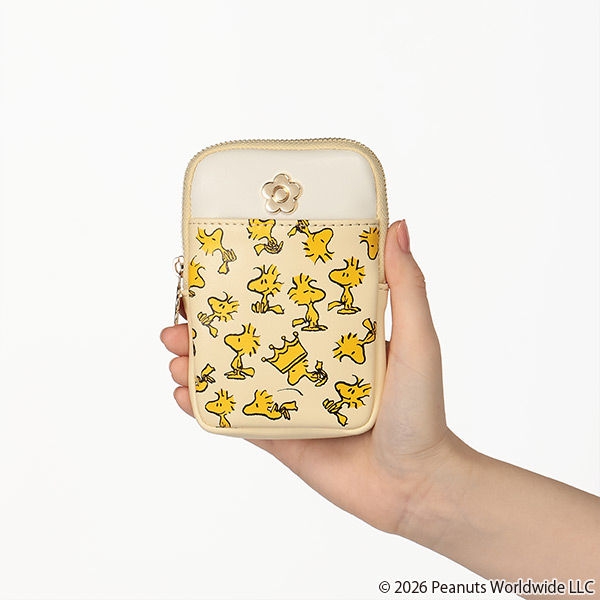 MARY QUANT×PEANUTS リップポーチ（イエロー）