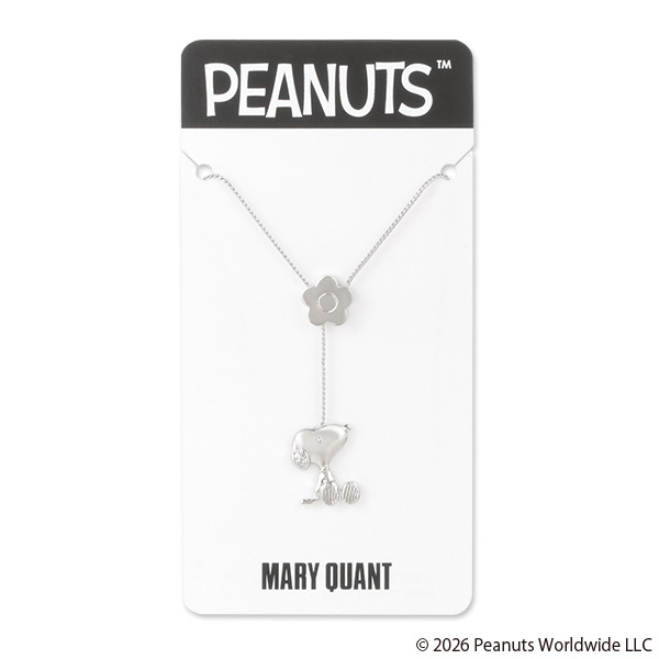 MARY QUANT×PEANUTS スライドデイジー ネックレス（シルバー）