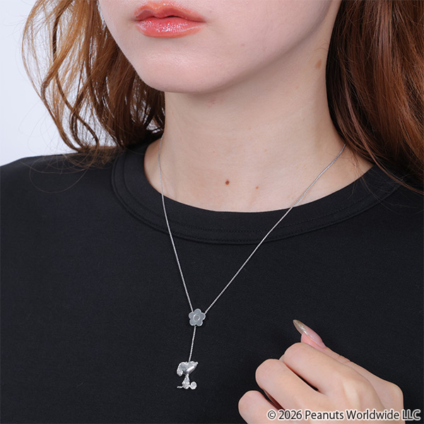 MARY QUANT×PEANUTS スライドデイジー ネックレス（シルバー）