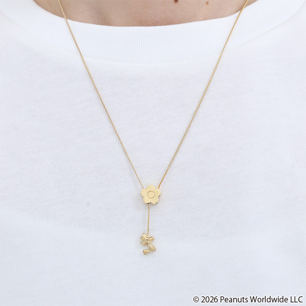 MARY QUANT×PEANUTS スライドデイジー ネックレス（ゴールド）