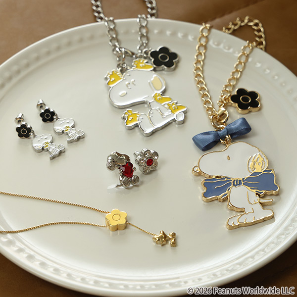 MARY QUANT×PEANUTS スライドデイジー ネックレス（ゴールド）
