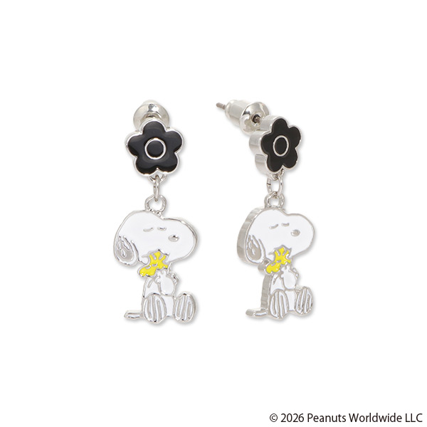 MARY QUANT×PEANUTS エポ ピアス（シルバー）