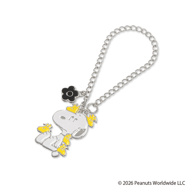 MARY QUANT×PEANUTS バッグチャーム（シルバー）