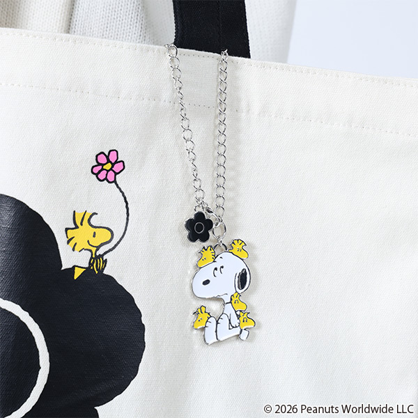 MARY QUANT×PEANUTS バッグチャーム（シルバー）