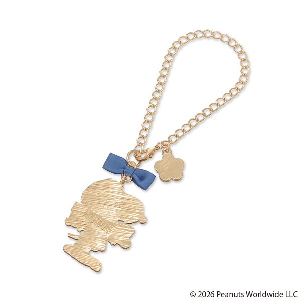 MARY QUANT×PEANUTS バッグチャーム（ゴールド）