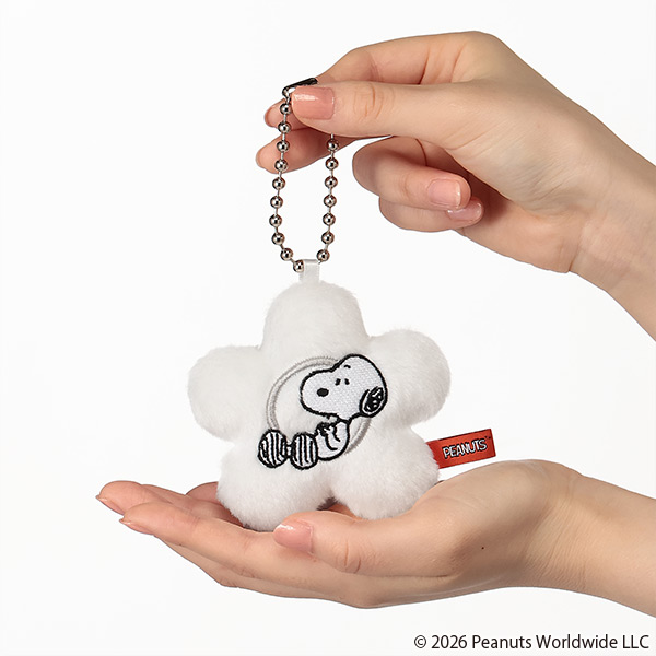 MARY QUANT×PEANUTS デイジーマスコット キーホルダー（ホワイト）