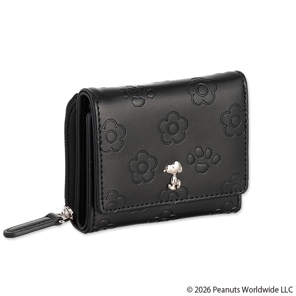 MARY QUANT×PEANUTS ミニウォレット（ブラック）