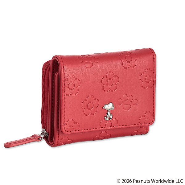 MARY QUANT×PEANUTS ミニウォレット（レッド）