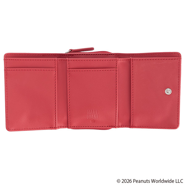 MARY QUANT×PEANUTS ミニウォレット（レッド）